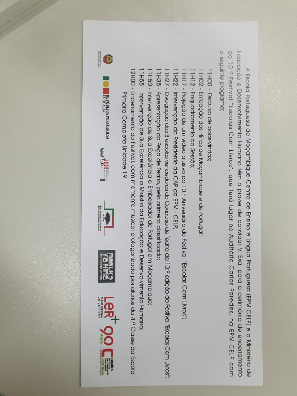 Convite Programa EncerramentoFestivaldosLivrosEPM